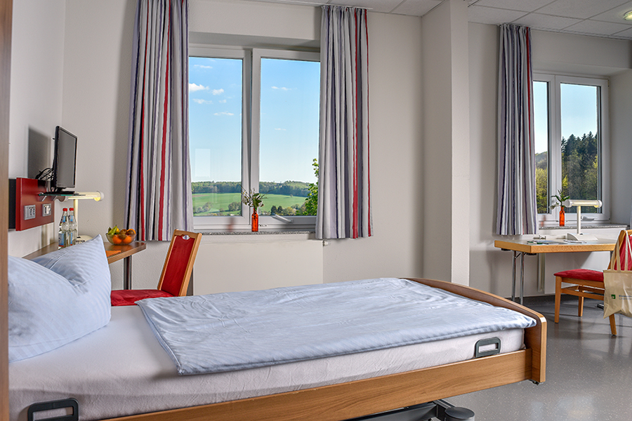 Barrierefreies Zimmer der Eleonoren-Klinik in Lindenfels-Winterkasten
